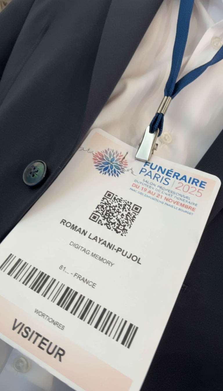 Badge Salon Funéraire